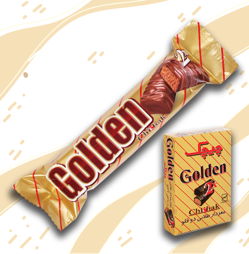 شکلات مغزدار طلایی دوقلو